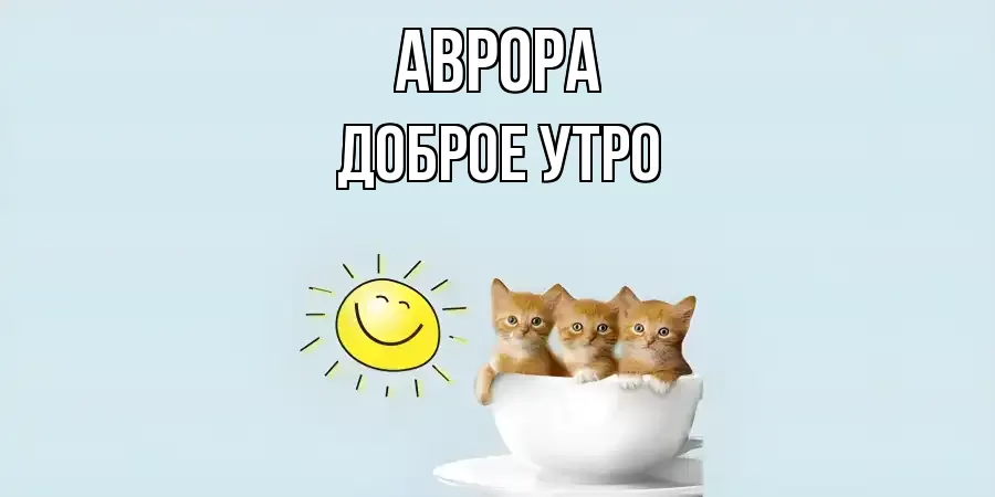 ДОБРОЕ УТРО АВРОРА