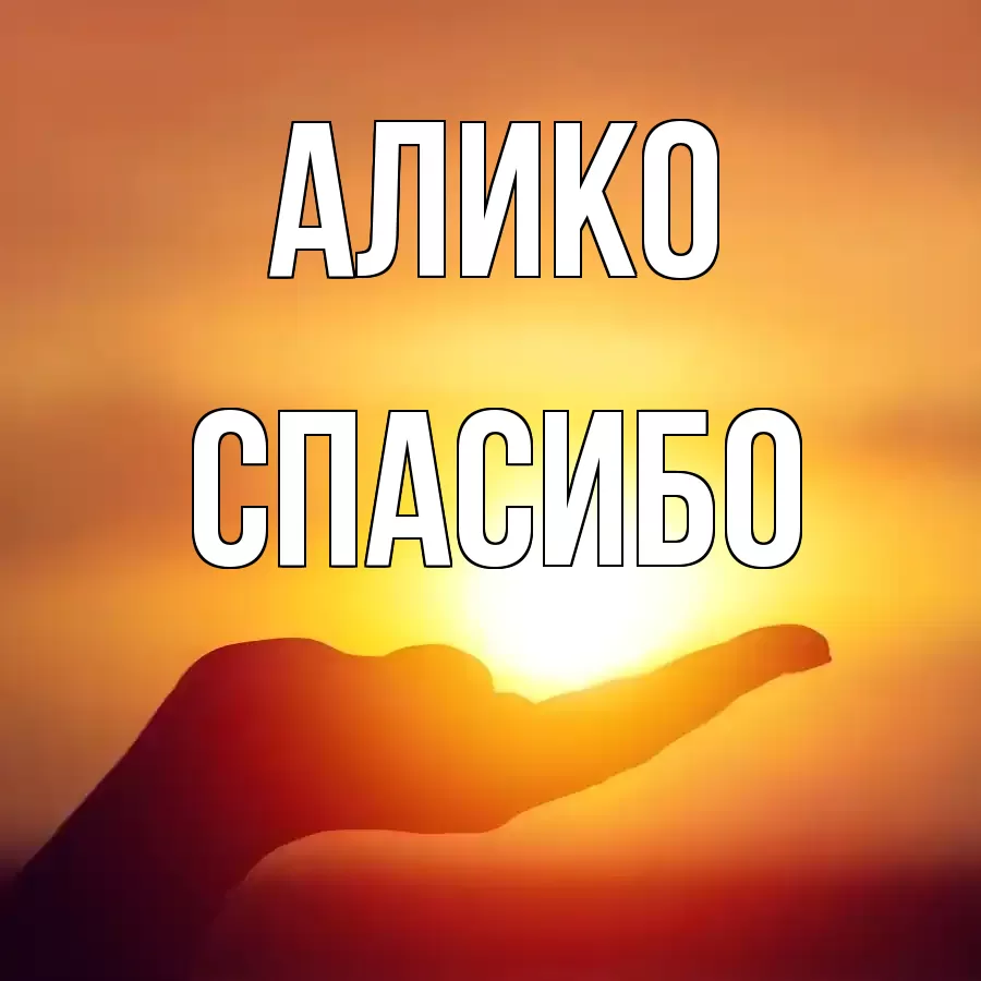 ОТКРЫТКА АЛИКО