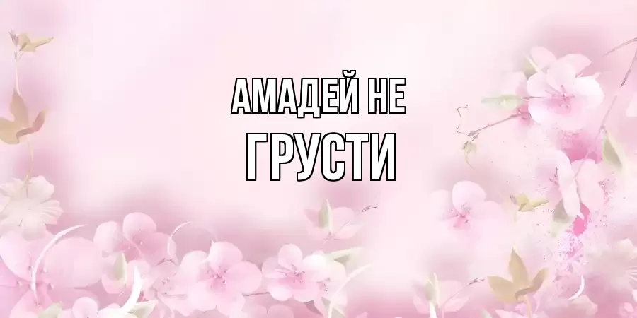 ОТКРЫТКА АМАДЕЙ