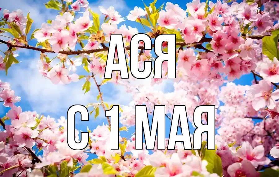 С 1 МАЯ АСЯ