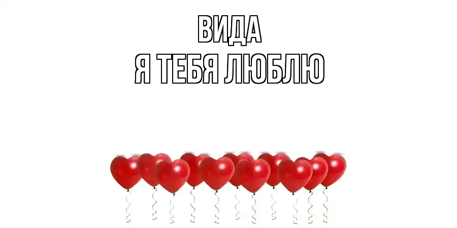 ВИДА Я ТЕБЯ ЛЮБЛЮ