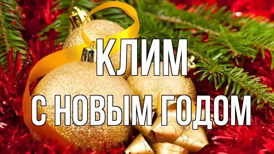 С НОВЫМ ГОДОМ КЛИМ