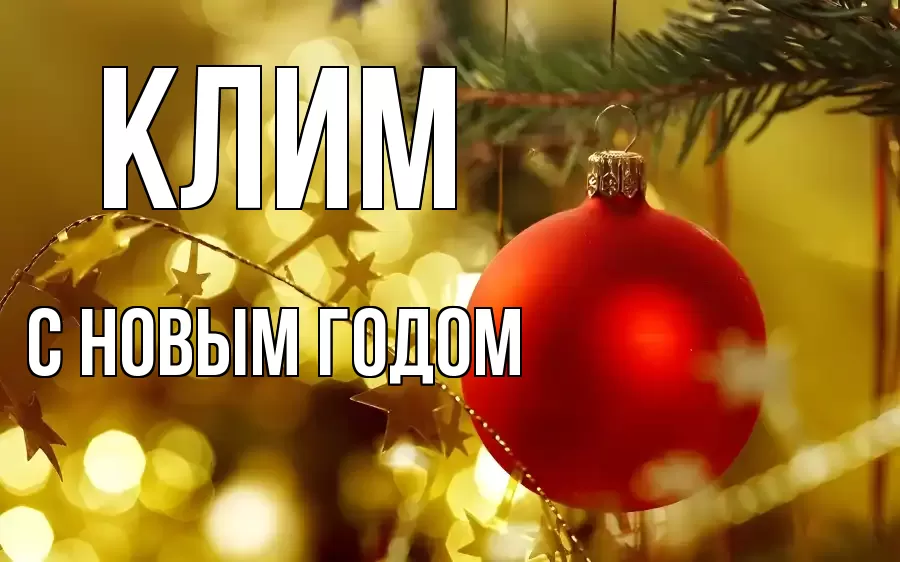 С НОВЫМ ГОДОМ КЛИМ