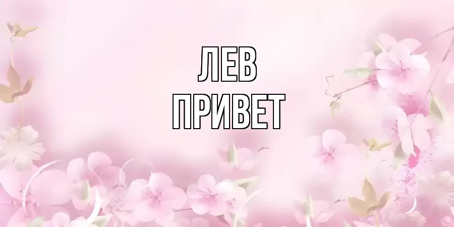 ОТКРЫТКА ЛЕВ