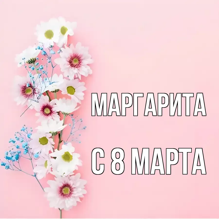 ОТКРЫТКА МАРГАРИТА