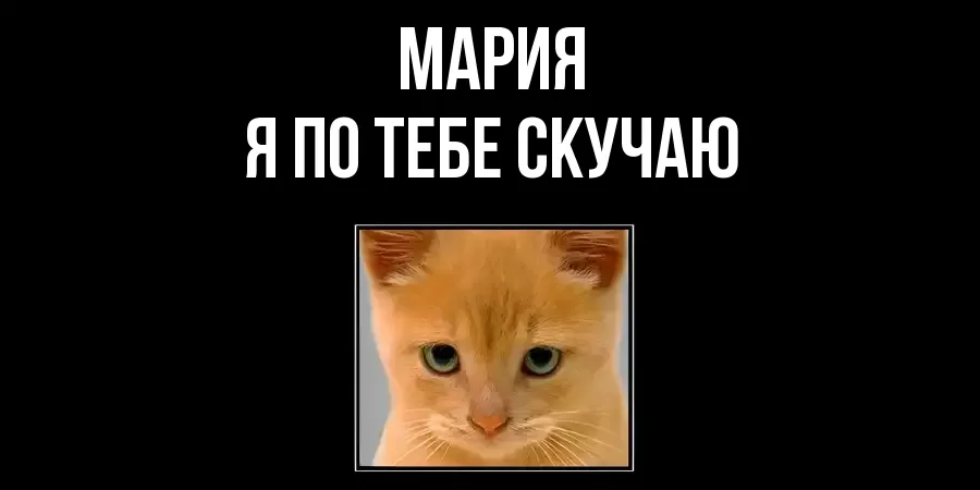 МАРИЯ Я ПО ТЕБЕ СКУЧАЮ