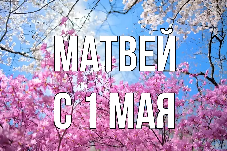 С 1 МАЯ МАТВЕЙ