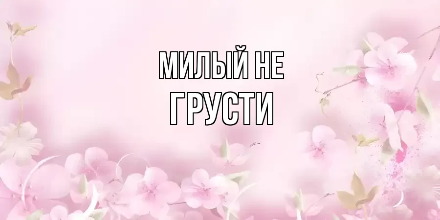 ОТКРЫТКА МИЛЫЙ