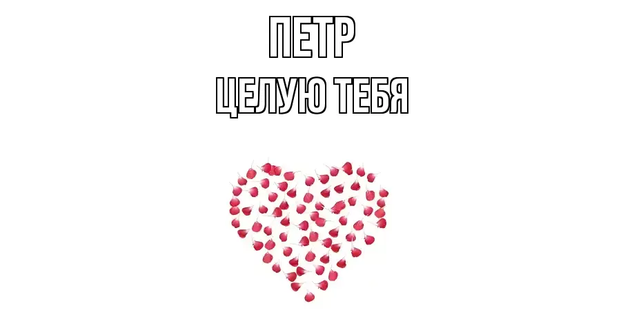 ЦЕЛУЮ ТЕБЯ ПЕТР