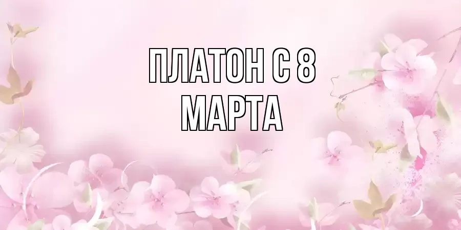 ОТКРЫТКА ПЛАТОН
