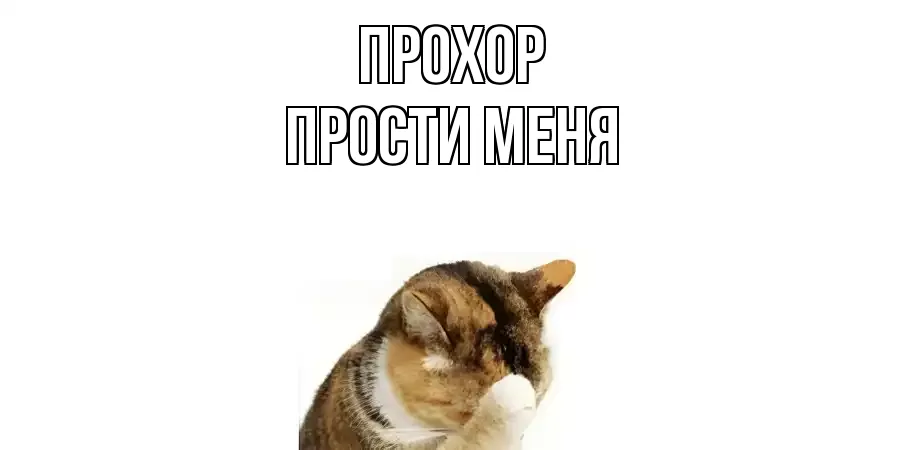 ПРОСТИ МЕНЯ ПРОХОР