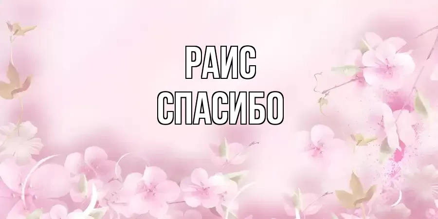 ОТКРЫТКА РАИС