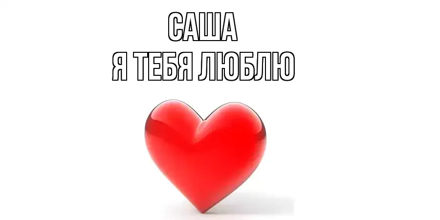САША Я ТЕБЯ ЛЮБЛЮ