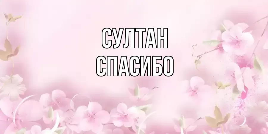 ОТКРЫТКА СУЛТАН