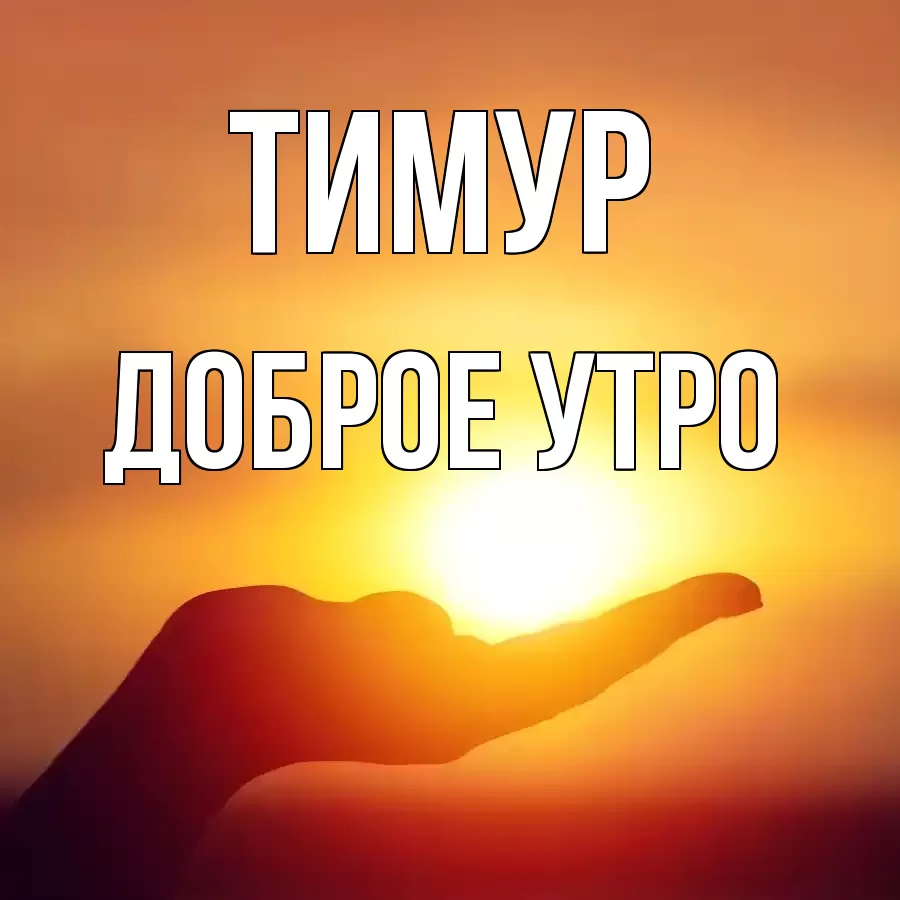 ДОБРОЕ УТРО ТИМУР