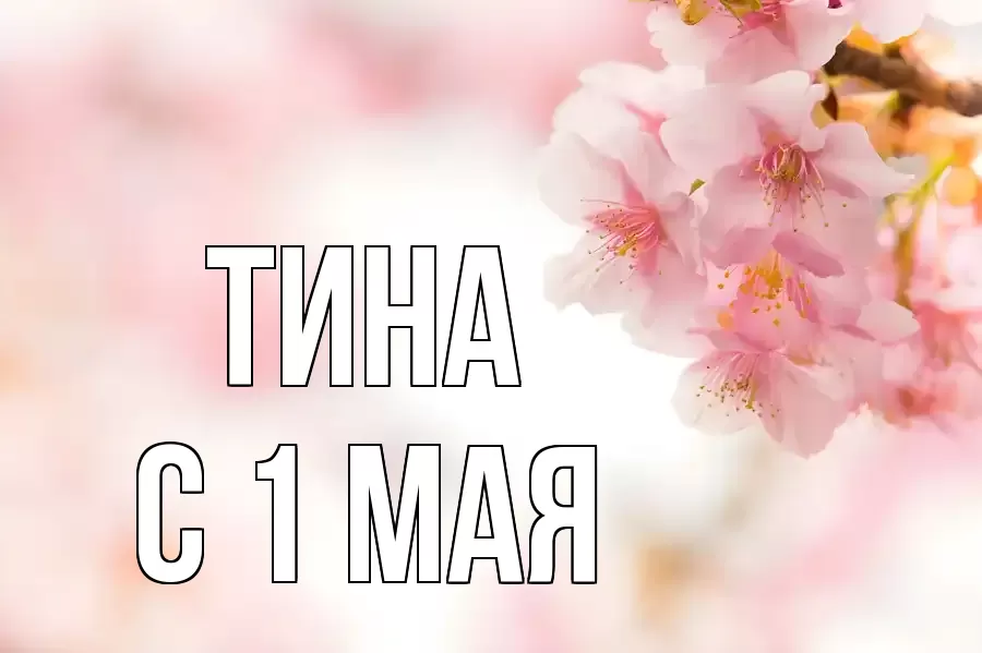 С 1 МАЯ ТИНА