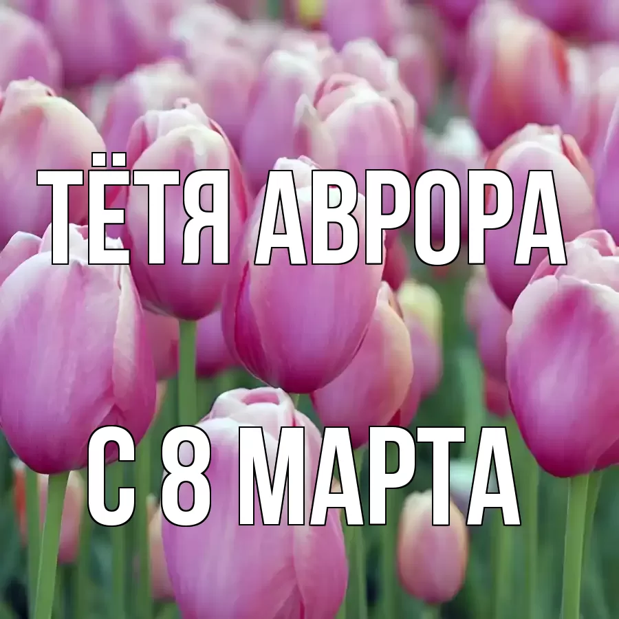 ОТКРЫТКА ТЁТЯ-АВРОРА