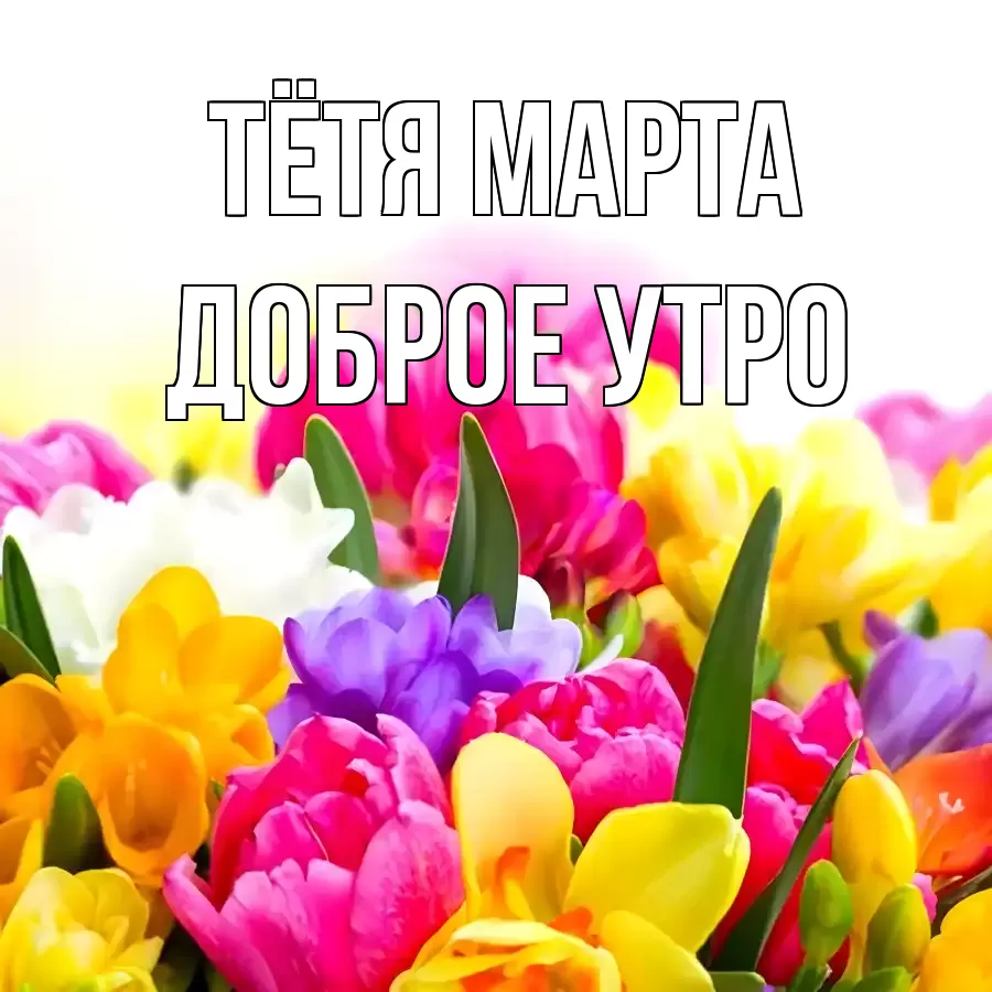 ДОБРОЕ УТРО ТЁТЯ-МАРТА