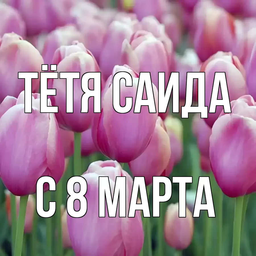 ОТКРЫТКА ТЁТЯ-САИДА
