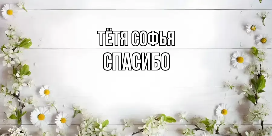 ОТКРЫТКА ТЁТЯ-СОФЬЯ