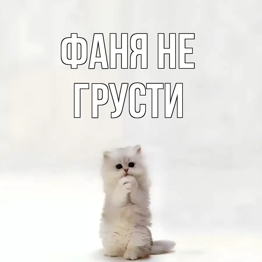 ОТКРЫТКА ФАНЯ