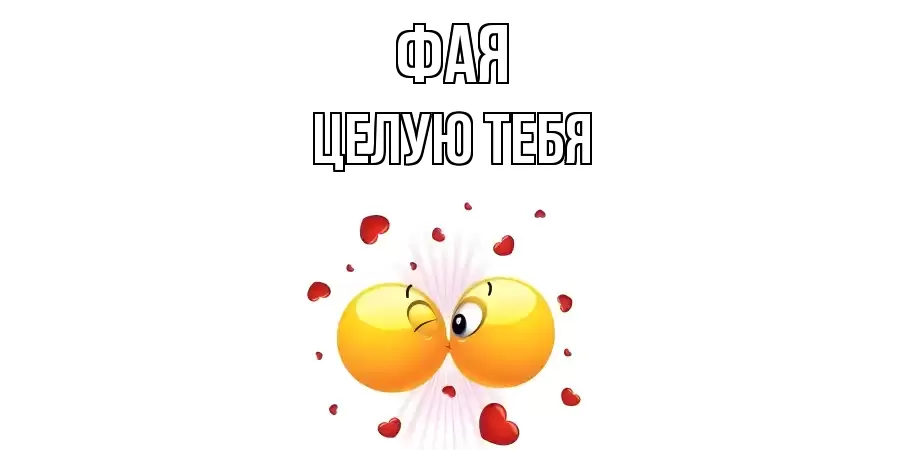 ЦЕЛУЮ ТЕБЯ ФАЯ