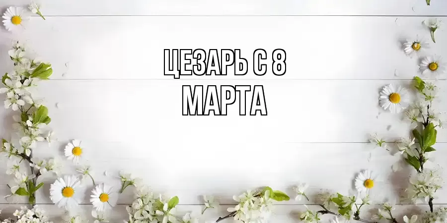 ОТКРЫТКА ЦЕЗАРЬ