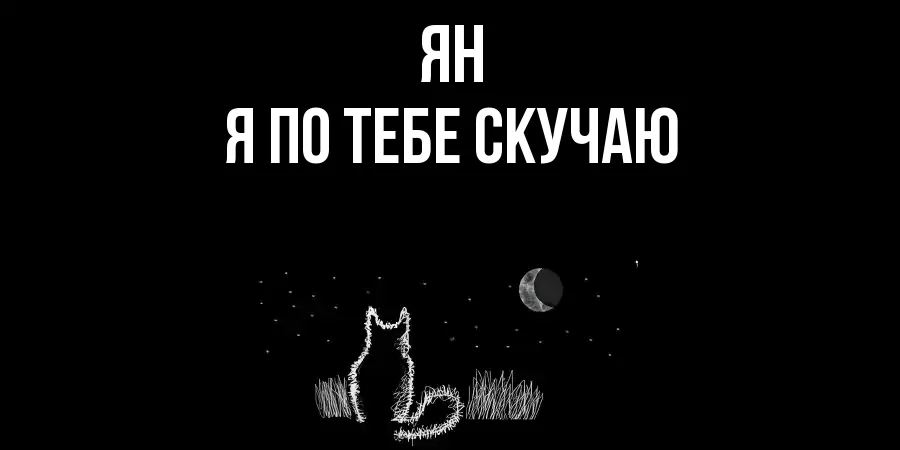 ЯН Я ПО ТЕБЕ СКУЧАЮ
