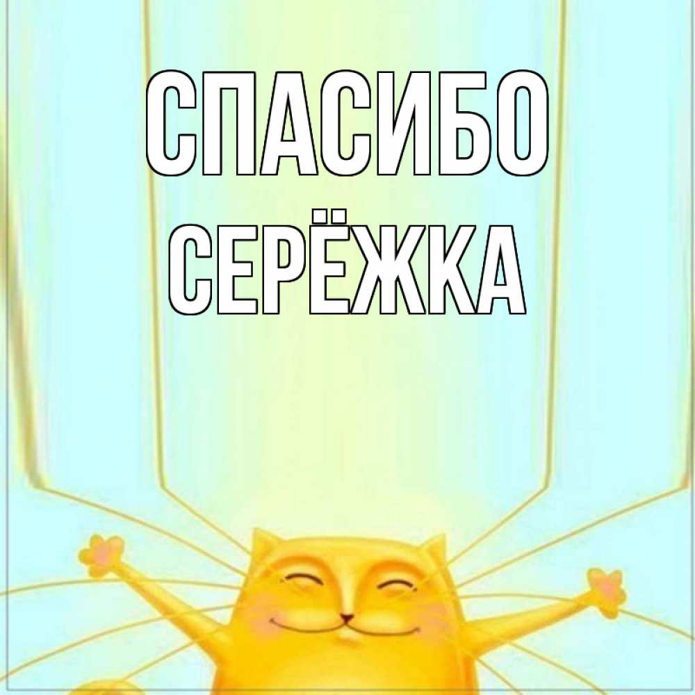 Картинка Спасибо, Серёжка