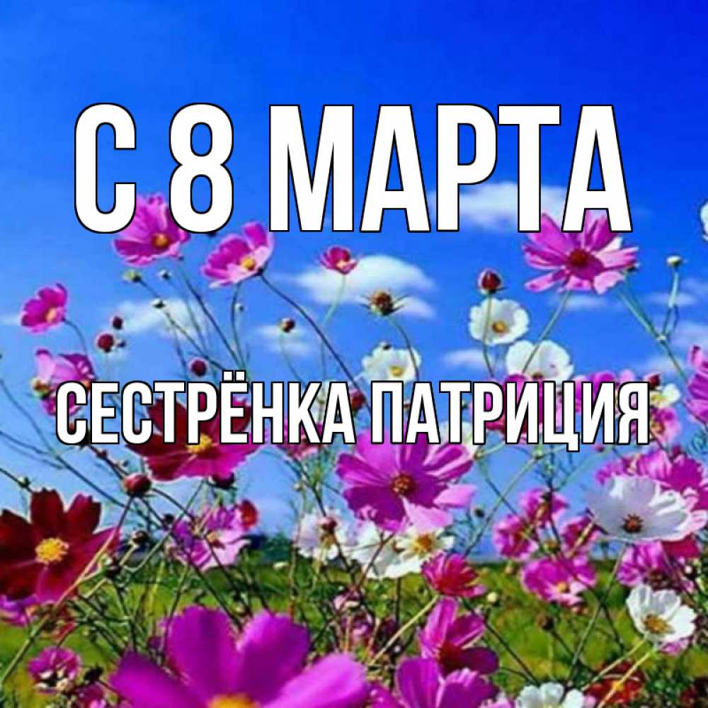 Картинка С 8 марта, Сестрёнка Патриция