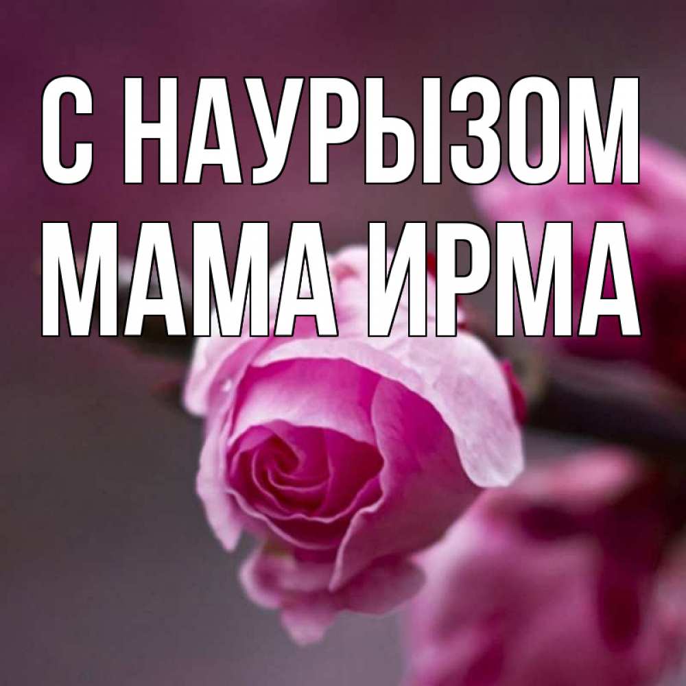 Открытка на каждый день с именем, Мама-Ирма С наурызом весна Прикольная открытка с пожеланием онлайн скачать бесплатно 