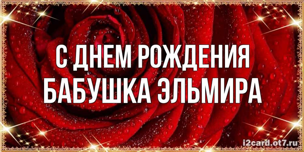 Открытка на каждый день с именем, Бабушка-Эльмира С днем рождения роса на розе блестящая в лучах солнца Прикольная открытка с пожеланием онлайн скачать бесплатно 