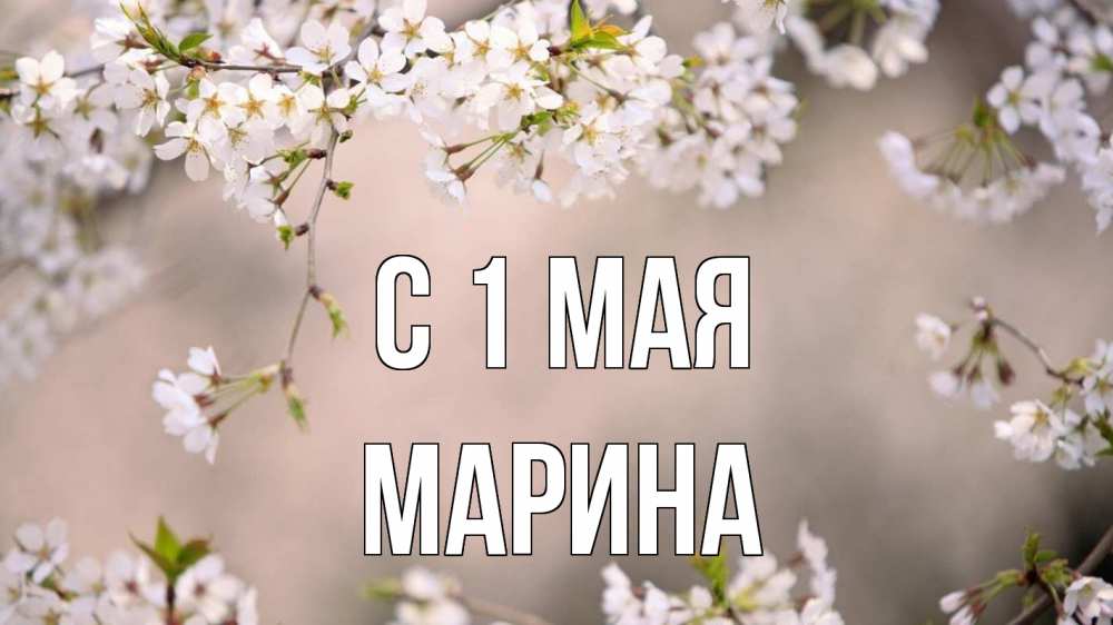 Открытка на каждый день с именем, Марина С 1 мая С 1 мая Прикольная открытка с пожеланием онлайн скачать бесплатно 