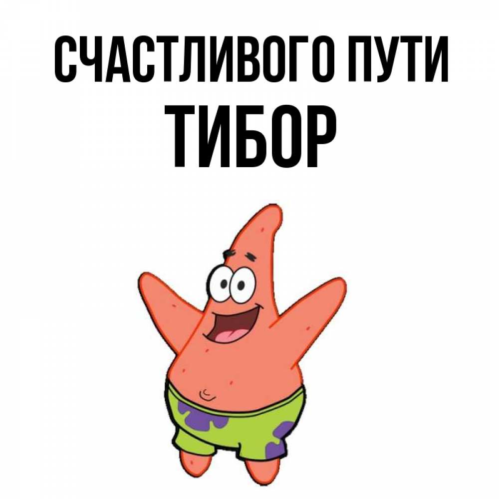 Открытка на каждый день с именем, Тибор Счастливого пути желает тебе хорошей дороги Прикольная открытка с пожеланием онлайн скачать бесплатно 