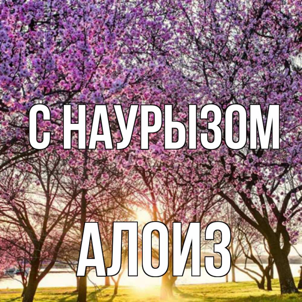 Открытка на каждый день с именем, Алоиз С наурызом праздник весны наурыз Прикольная открытка с пожеланием онлайн скачать бесплатно 