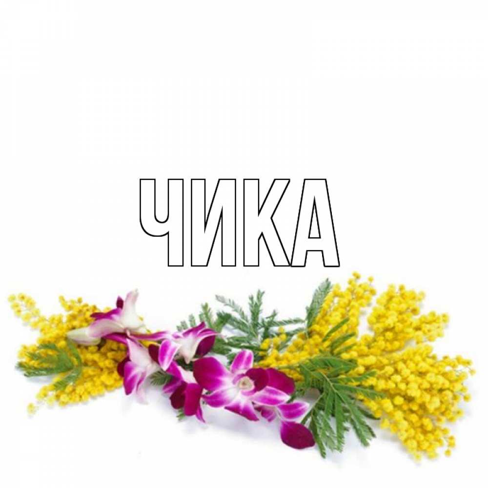 Открытка на каждый день с именем, Чика Главная открытка на международный женский день с цветами  1 Прикольная открытка с пожеланием онлайн скачать бесплатно 
