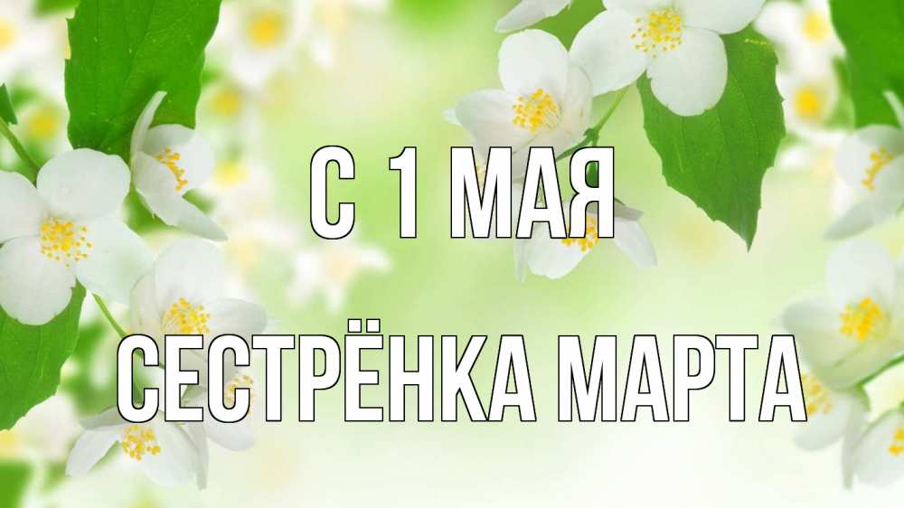 Открытка на каждый день с именем, Сестрёнка-Марта С 1 мая С 1 мая Прикольная открытка с пожеланием онлайн скачать бесплатно 