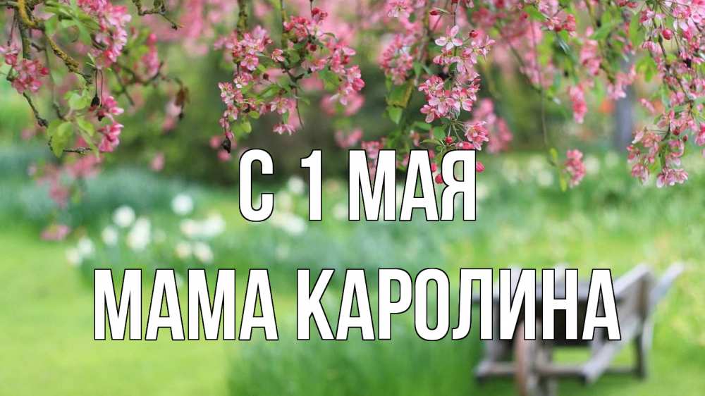 Открытка на каждый день с именем, Мама-Каролина С 1 мая С 1 мая Прикольная открытка с пожеланием онлайн скачать бесплатно 