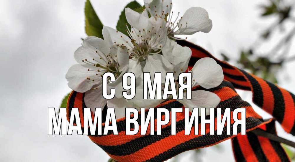 Открытка на каждый день с именем, Мама-Виргиния С 9 мая 9 мая Прикольная открытка с пожеланием онлайн скачать бесплатно 