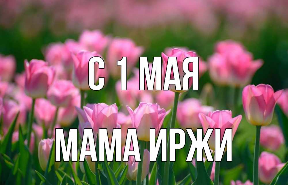 Открытка на каждый день с именем, Мама-Иржи С 1 мая С 1 мая Прикольная открытка с пожеланием онлайн скачать бесплатно 