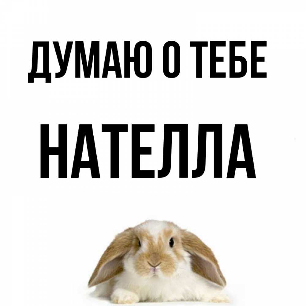 Открытка на каждый день с именем, Нателла Думаю о тебе подписать своими руками онлайн Прикольная открытка с пожеланием онлайн скачать бесплатно 