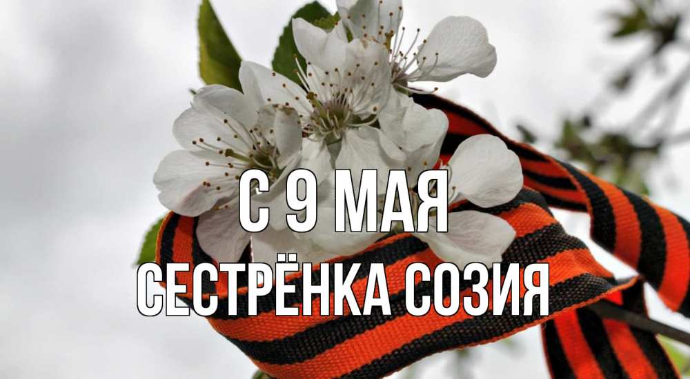 Открытка на каждый день с именем, Сестрёнка-Созия С 9 мая 9 мая Прикольная открытка с пожеланием онлайн скачать бесплатно 