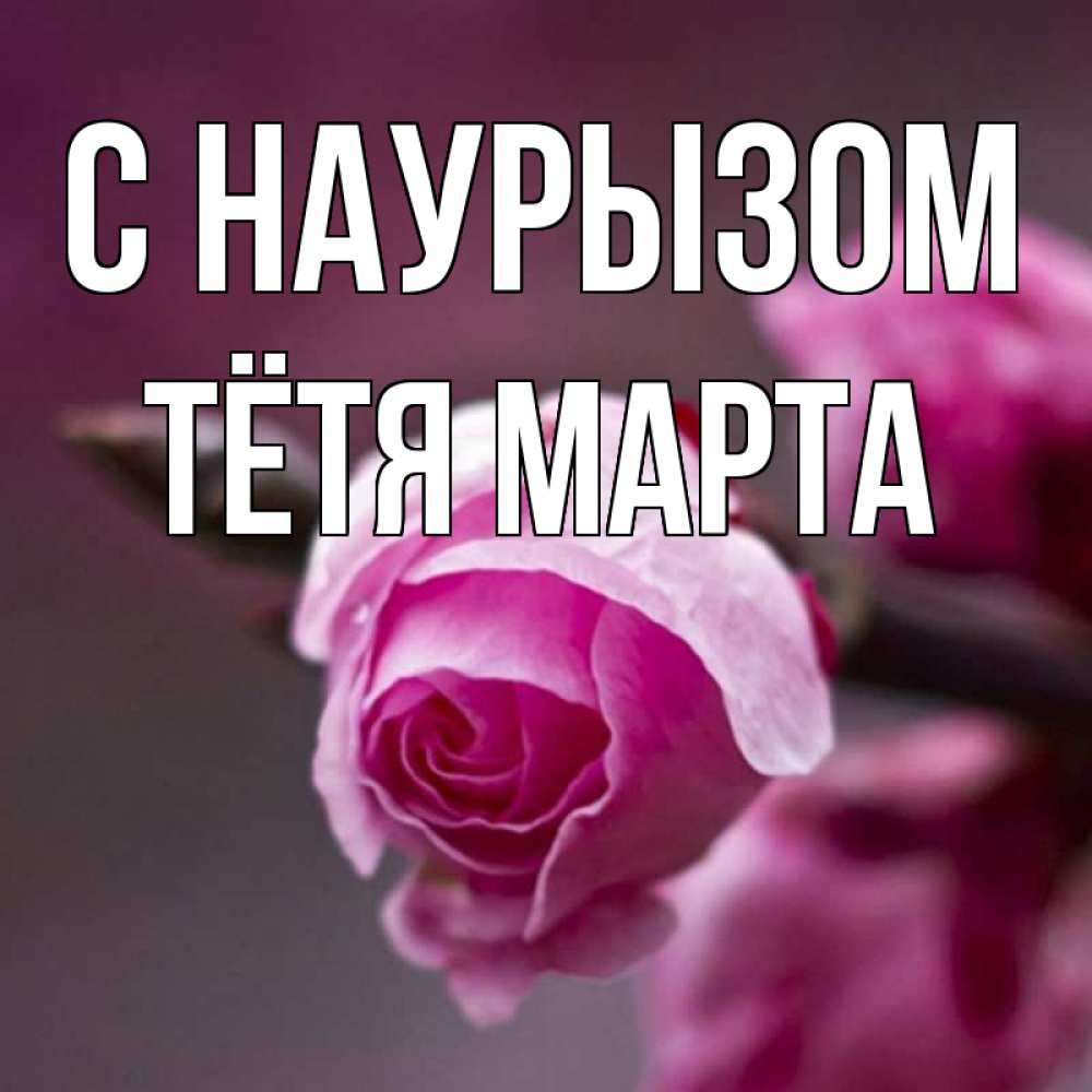 Открытка на каждый день с именем, Тётя-Марта С наурызом весна Прикольная открытка с пожеланием онлайн скачать бесплатно 