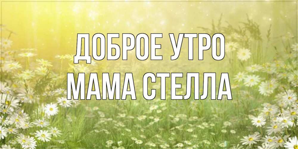 Открытка на каждый день с именем, Мама-Стелла Доброе утро доброе утро Прикольная открытка с пожеланием онлайн скачать бесплатно 