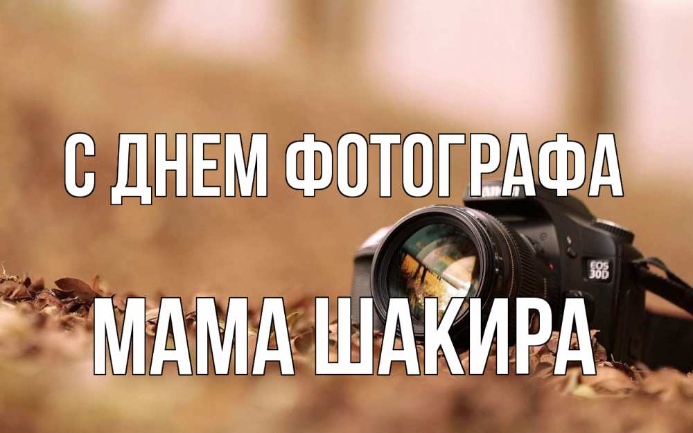 Открытка на каждый день с именем, Мама-Шакира С днем фотографа с днем фотографа Прикольная открытка с пожеланием онлайн скачать бесплатно 