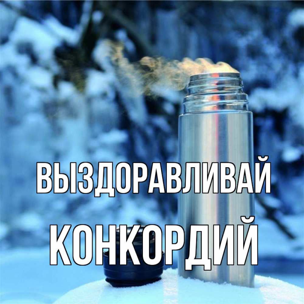 Открытка на каждый день с именем, Конкордий Выздоравливай лечитесь не болейте Прикольная открытка с пожеланием онлайн скачать бесплатно 