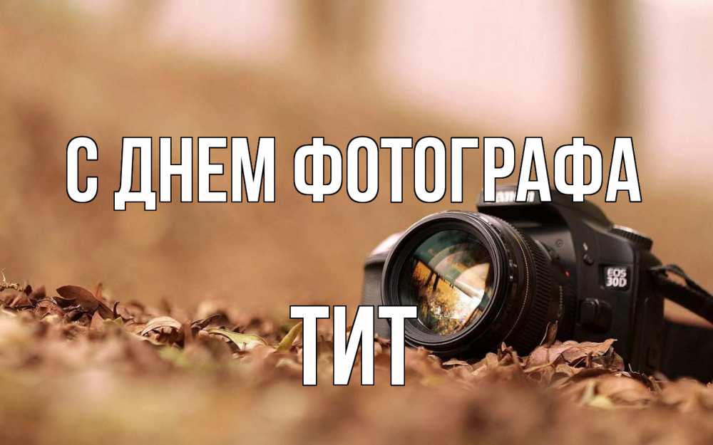 Открытка на каждый день с именем, Тит С днем фотографа с днем фотографа Прикольная открытка с пожеланием онлайн скачать бесплатно 