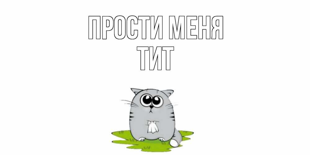 Открытка на каждый день с именем, Тит Прости меня открытка с котиком просящим прощения Прикольная открытка с пожеланием онлайн скачать бесплатно 