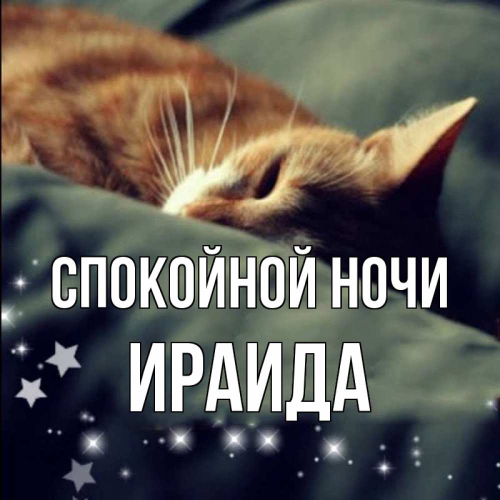 Открытка на каждый день с именем, Ираида Спокойной ночи кроватка Прикольная открытка с пожеланием онлайн скачать бесплатно 