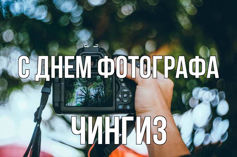Открытка на каждый день с именем, Чингиз С днем фотографа с днем фотографа Прикольная открытка с пожеланием онлайн скачать бесплатно 
